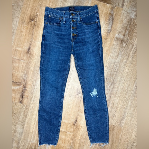 J. Crew Denim - J CREW high rise button fly, 9” mid rise skinny jean. Size 27.